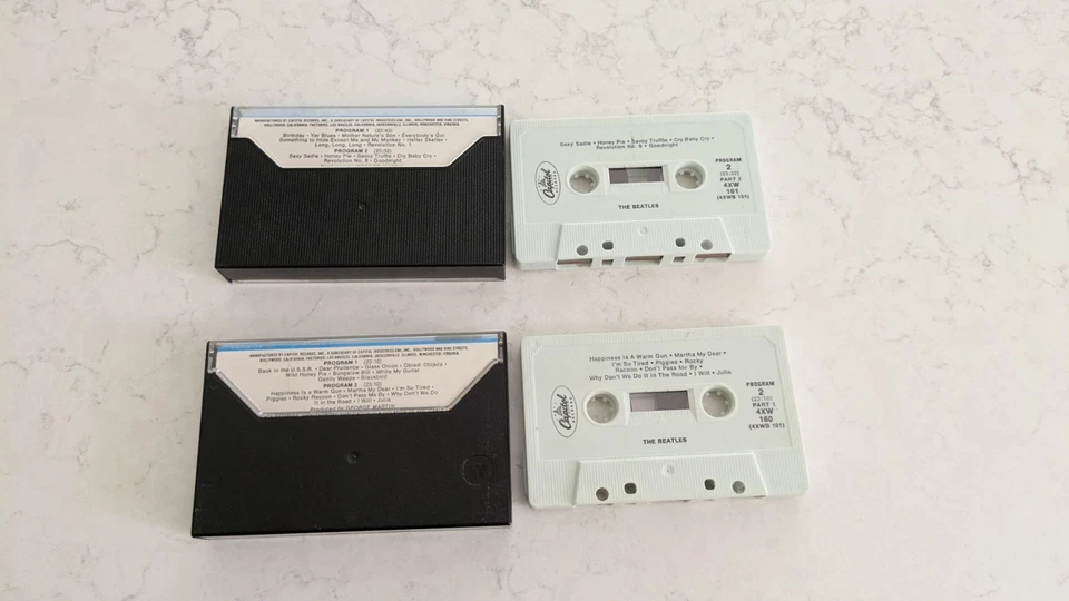 THE BEATLES Part 1 and Part 2 Stereo Cassette Tapes Capitol Records 4XWB 101 - Image 3 of 4