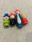 Vintage 1983 Fisher-Price Little People CIRCUS CLOWNS Figures Lot (Of 4)