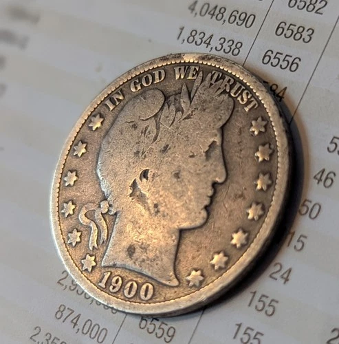 1900-S Silver Barber Half Dollar "Better Date"