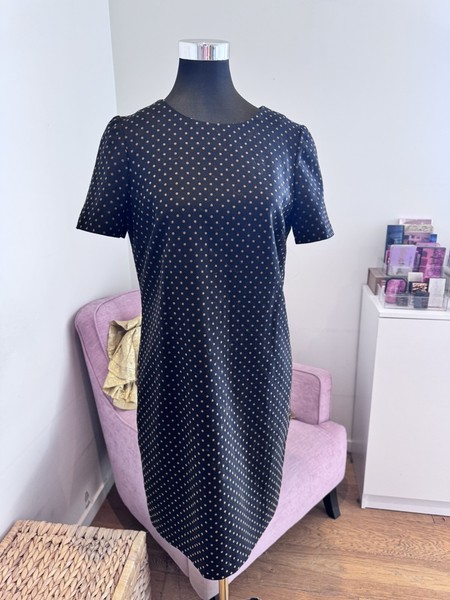 HOBBS London Women’s Wool Shift Dress Size 10 Fully Lined Work Office