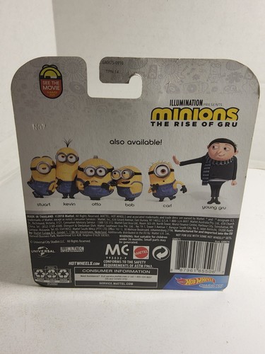 2020 Hot Wheels Character Cars Minions The Rise of GRU 6/6 - YOUNG GRU - GMH75 - Picture 11 of 12