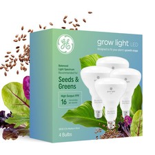 GE Grow Lights for Indoor Plants, BR30 Indoor Floodlight, LED Light Bulbs for