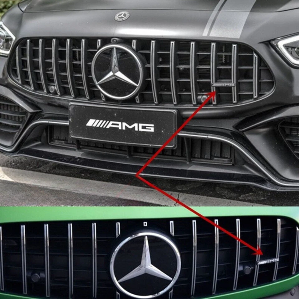 AMG Emblem Abzeichen Aufkleber Grill Logo für Mercedes Panamericana Kühlergrill - Bild 2 von 4