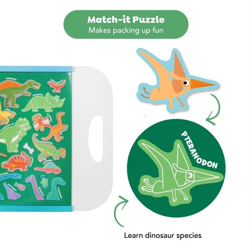 Juego de actividades de juguete magnético mundo dinosaurio tribu tigre - Imagen 4 de 8