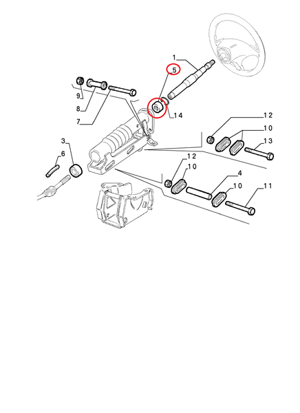 Fiat Buchse LenkgestäNge FüR Coupe' Alfa 164 Spider Gtv Original 60809742-image
