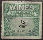 US Stamp Collection - Revenue - Cordial & Wine - Scott # RE109 - Used