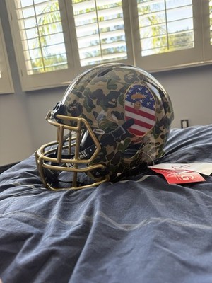 新品未使用 adidas RIDDELL X BAPE HELMET 値引 Adidas Riddell x BAPE Football Helmet Green Camo A Bathing Ape