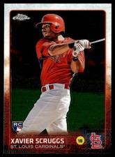 2015 Topps Chrome Xavier Scruggs Rookie St. Louis Cardinals #166