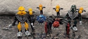Bionicle Matoran of Mahri Nui Set of 4:  8929 , 8930 , 8931 , 8932 w/box&manuals