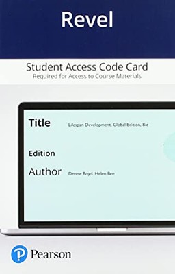Revel Access card for Lifespan Development, Global Edition by Helen Bee, ...