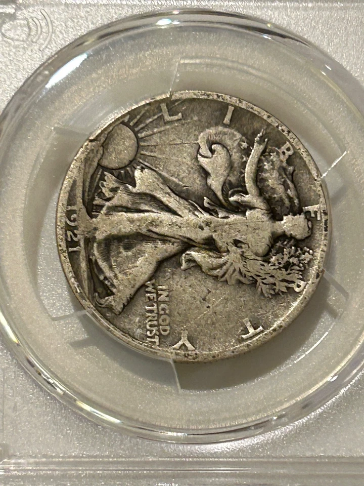 1921 S Walking Liberty Half Dollar PCGS VG8 Only 548k Minted - Image 4 of 4