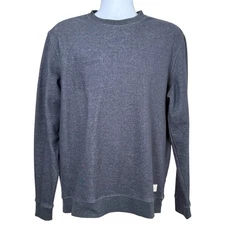 Linksoul Mens Double-Knit Pocket Crewneck Sweatshirt Heather Grey Size M Golf