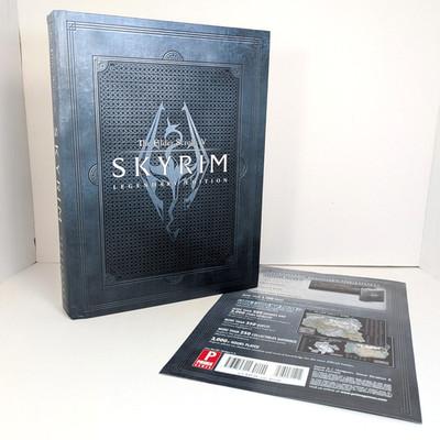 Skyrim Legendary Edition Elder Scrolls V Hardcover 2013 Guide Map COMPLETE