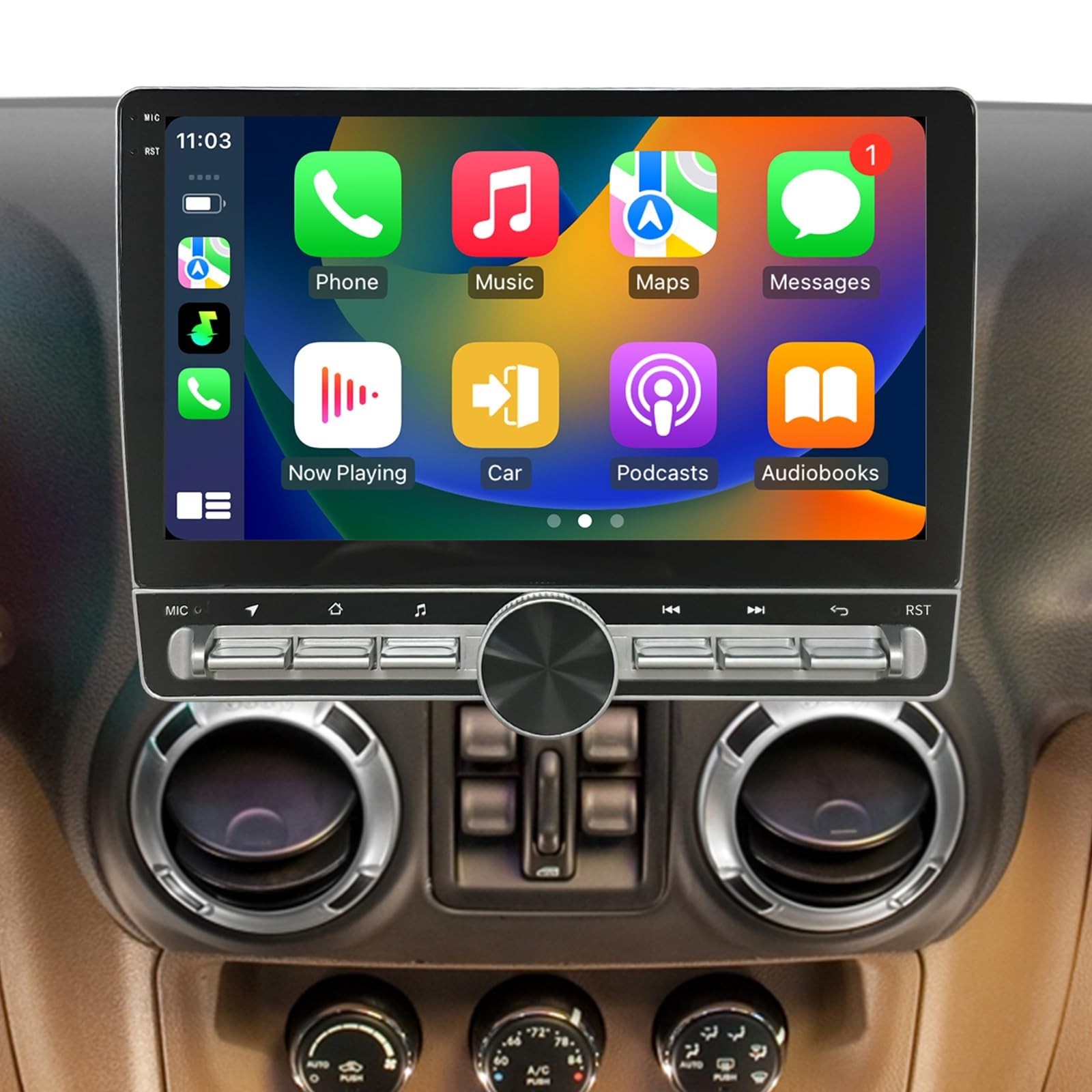 Car Radio for Jeep Wrangler JK 2007-2018 Dodge Ram 1500/2500/3500 2009-2012 J...