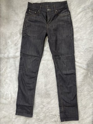 Levi's 500 Series Men's Slim Fit Gray Dark Wash Denim Jeans Mid Rise