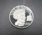 ILLINOIS State Proof Coin 1 Troy Oz .925 Fine Sterling Silver Medal Round 33g