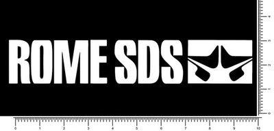 Rome SDS Snowboard Outdoor Die Cut Sticker Decal 10'' x 2''