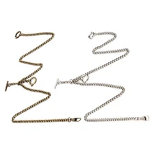 44cm Retro Vintage Metal Pocket Watch Chain Link Classic Antique Gift