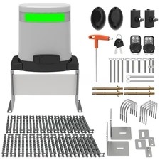 Blütezeit Chain Drive Sliding Gate Opener 1400lb WiFi/ Battery (No Solar Panel)