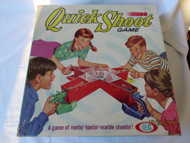 Vintage 1970 Ideal Quick Shoot Collectible Rootin Tootin Marble Shooting Game