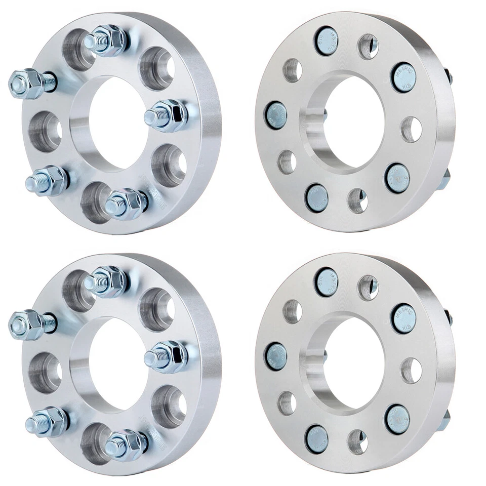 4 pcs 5x110 1" Wheel Apdaters to 5x114.3 For Chevrolet HHR Cobalt Malibu 5 Lug - Imagem 2 de 4
