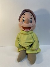 Vtg Disney's Snow White  The Seven Dwarfs 13" Standing Dopey Plush