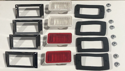 68 Camaro Marker Light Kit Chevelle Nova Side Lens Chrome Bezel Gasket Lamp 20pc