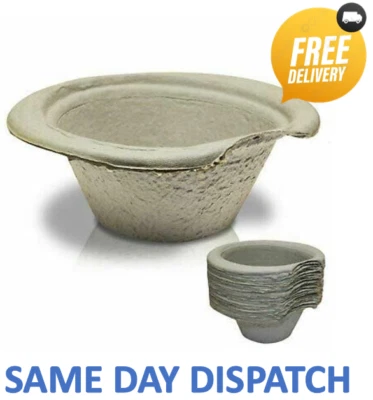 VERNACARE DISPOSABLE GENERAL PURPOSE PULP BOWL VOMIT SICK URINE 800ML CARDBOARD ROUND BOWL