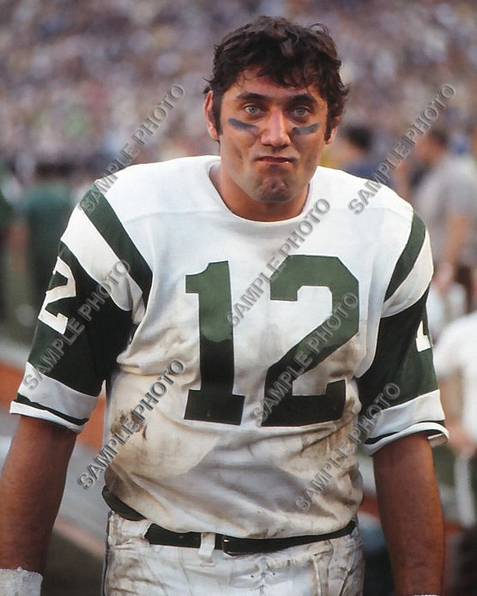 JOE NAMATH 1969 SUPER BOWL CHAMPIONS NEW YORK JETS 8x10 PORTRAIT