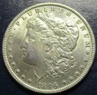 1896 MORGAN SILVER DOLLAR MS #142