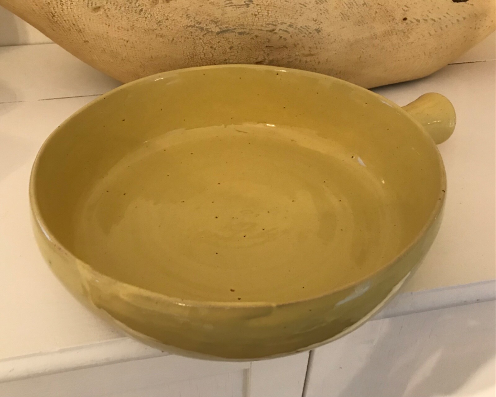 Bybee Pottery BB Handmade in Kentucky Serving Bowl 13 1/2” Including