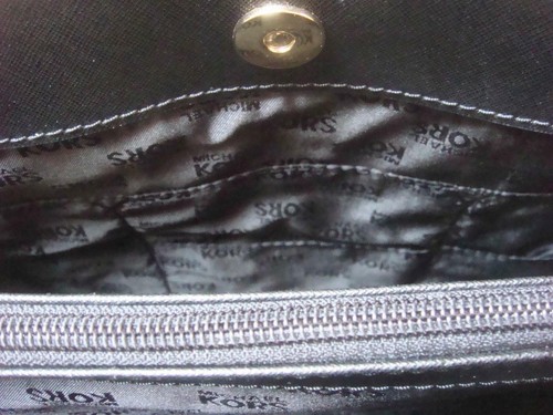 NWT MICHAEL KORS HAMILTON EW SATCHEL BLACK SAFFIANO LEATHER BUCKLE DETAILS ~$298 - Picture 7 of 11
