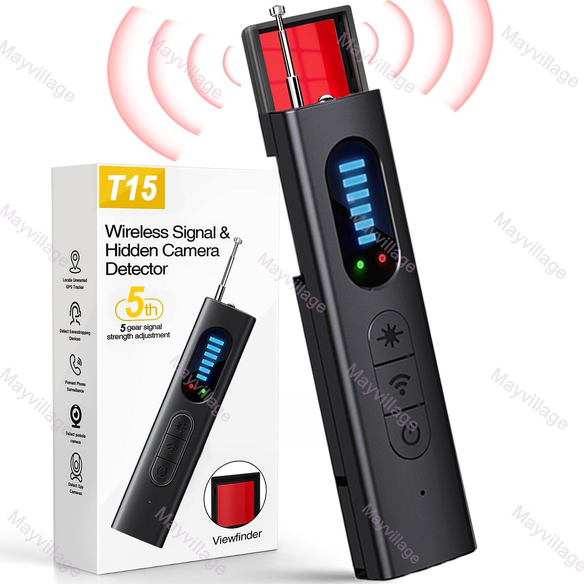 Wireless Anti-Spy Hidden Camera Detector for Car Indoor Home Hotel Travel  Office