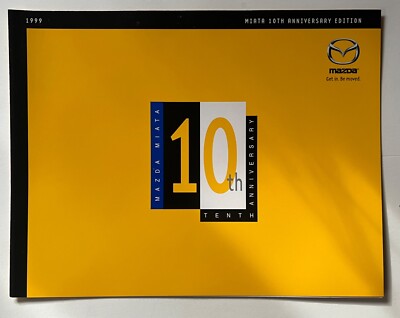 Mint Original 1999 10th Anniversary Edition Mazda Miata Sales Brochure/Folder