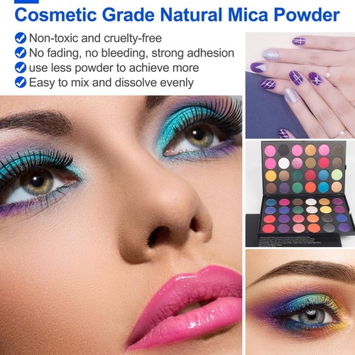 Mica Powder 10g Bottle Natural Pigment for Resin Soap Candle Lip Gloss - Picture 102 of 178