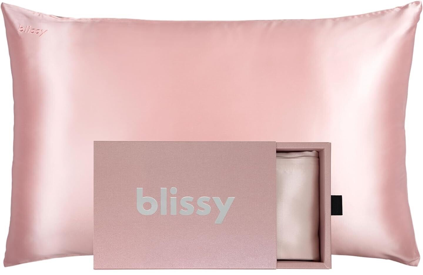 Blissy Silk Pillowcase - 100% Pure Mulberry Silk - 22 Momme 6A High-Grade Fibers-image