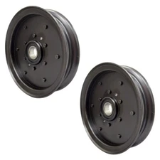 (2) Proven Part Flat Idler Pulleys For Exmark 1-613098