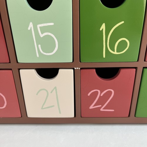 Susan Hable Nordic Advent Calendar Wooden Heirloom Box Dala Horse, Garnet Hill - Picture 5 of 18