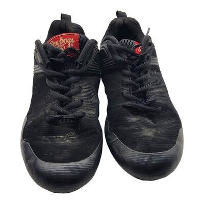 Rawlings Shoes Men Size 7 Black Academy Tuff Tek Cleats Training