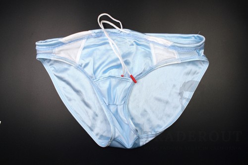 AussieBum Mens ice blue competition crew Nylon Swim bikini Swimwear size M L XL - Picture 5 of 8