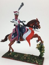 Painted Polish Lancer figure, Napoleonic tin miniature 60 mm 1/30 VID SOLDIERS