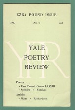 Pound, Ezra. “CANTO LXXXIII”  in Yale Poetry Review No.6, Ezra Pound Issue