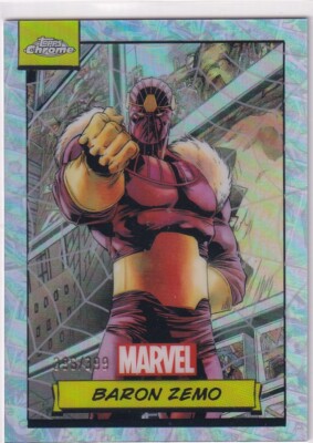 Topps Marvel Chrome 2024 Card Nr. 38 Baron Zemo Spider-Web Refractor 396/399