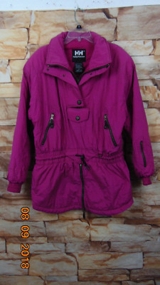 VTG!! WOMEN'S HELLY HANSEN PULLOVER WINTER SKI PARKA/COAT, PINK , SIZE 14