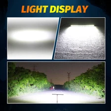 20"26"32"38"44"50" Spot Flood Combo Offroad Truck Fog Driving LED Work Light Ba