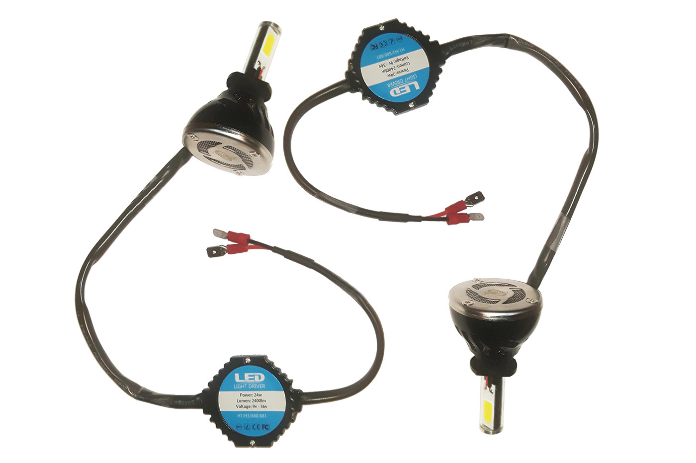 Coppia Lampadine Lampade LED Auto H1 CANBUS Luci Fari Auto Moto 8s 40W - Miniatura 2