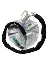 Black. Foley Catheter Tube Cover. 100 Cotton.