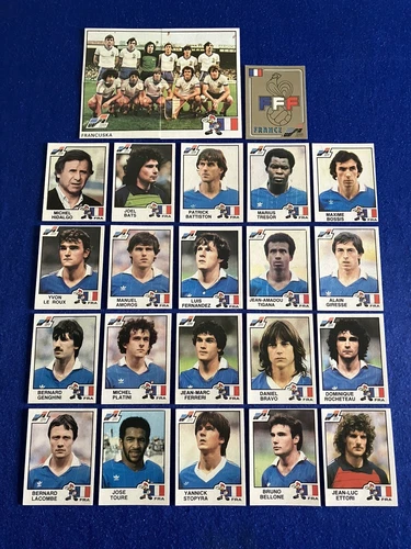 Adesivi Album Calcio Panini Euro 84 Squadra Francia Completa Pro Recuperati
