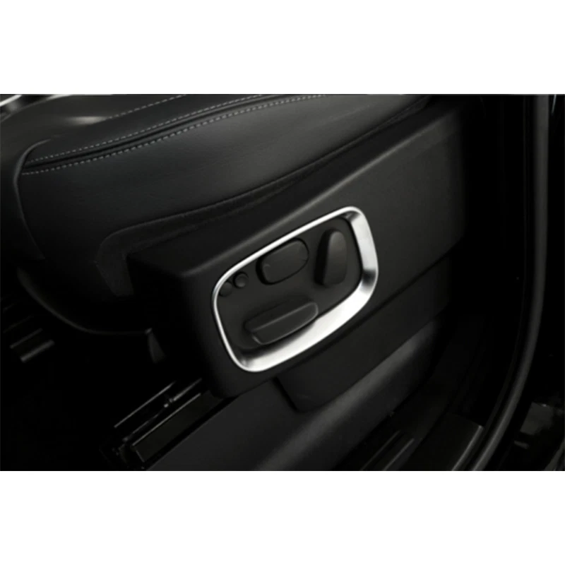 适用于 Rover Range Sport 06-13 银色座椅调节手柄纽扣框架装饰保护套 — 第 3/4 张图片