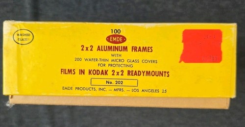 Edme 200 Count Photo Slide Binding Material Readymount No.202 For Kodak 2x2 VTG - Picture 2 of 7